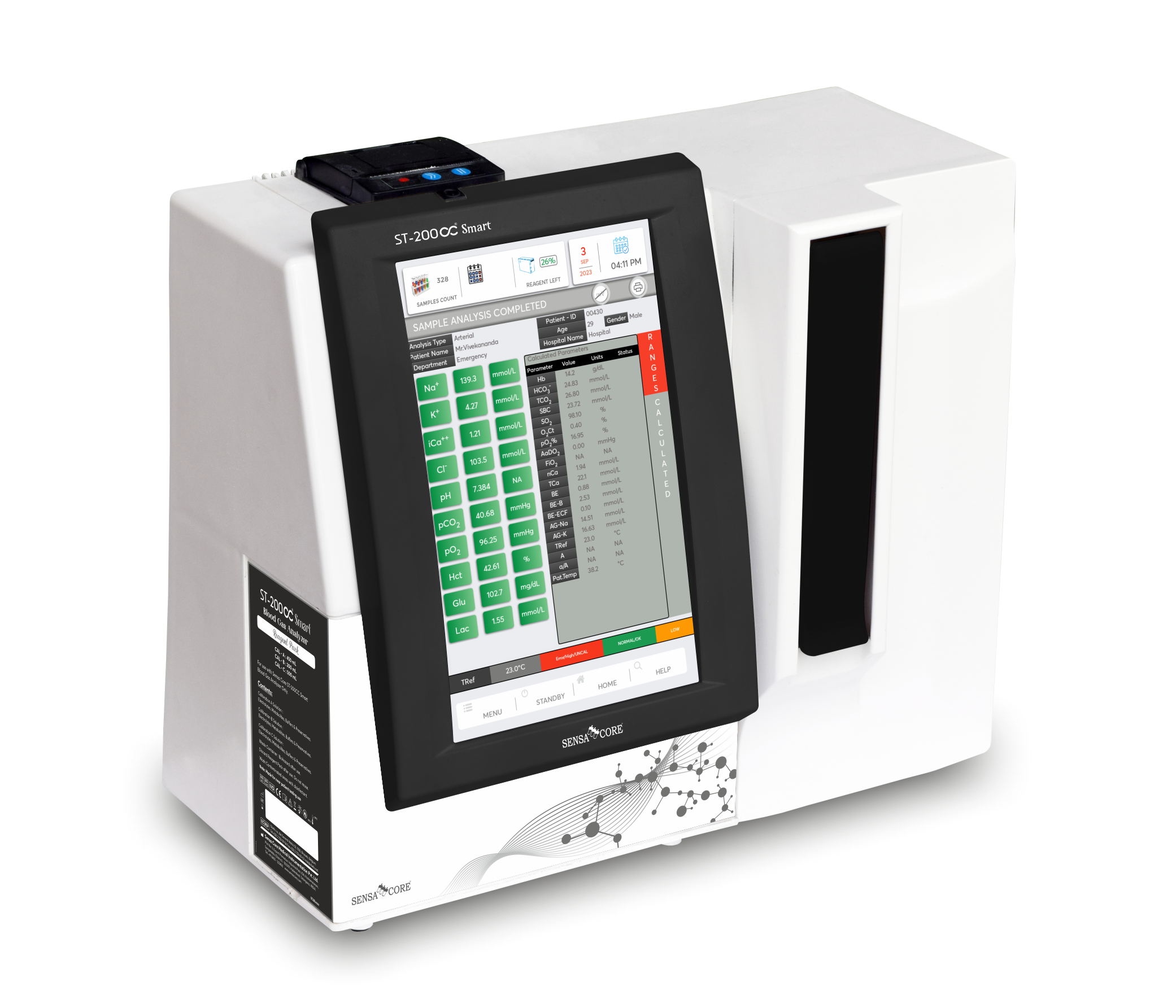ST 200 CC Smart Blood Gas Analyzer